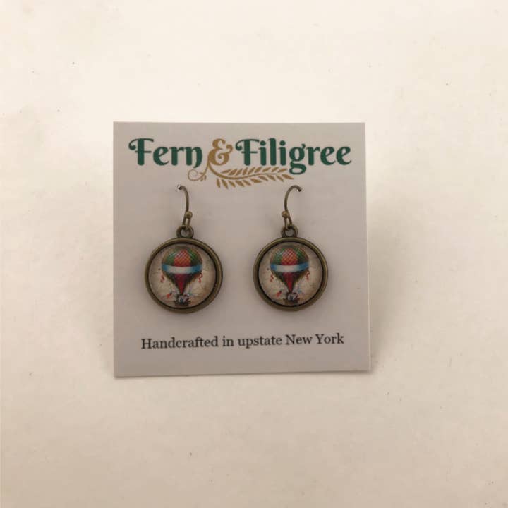 Fern & Filigree - Wholesale Dangle Earrings - Holiday Red Christmas Ornament Earrings3