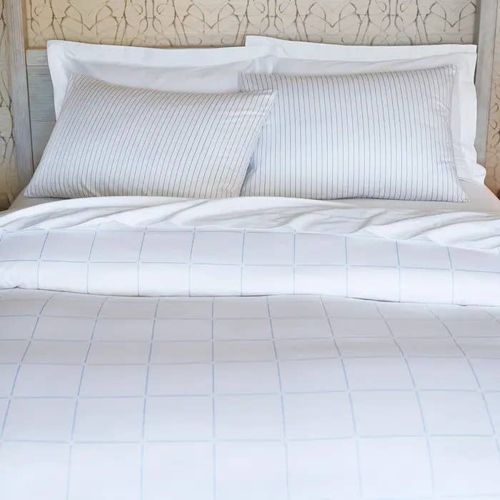 Vendee Sea Salt Twin XL Sateen Flat Sheet for wholesale on Faire3