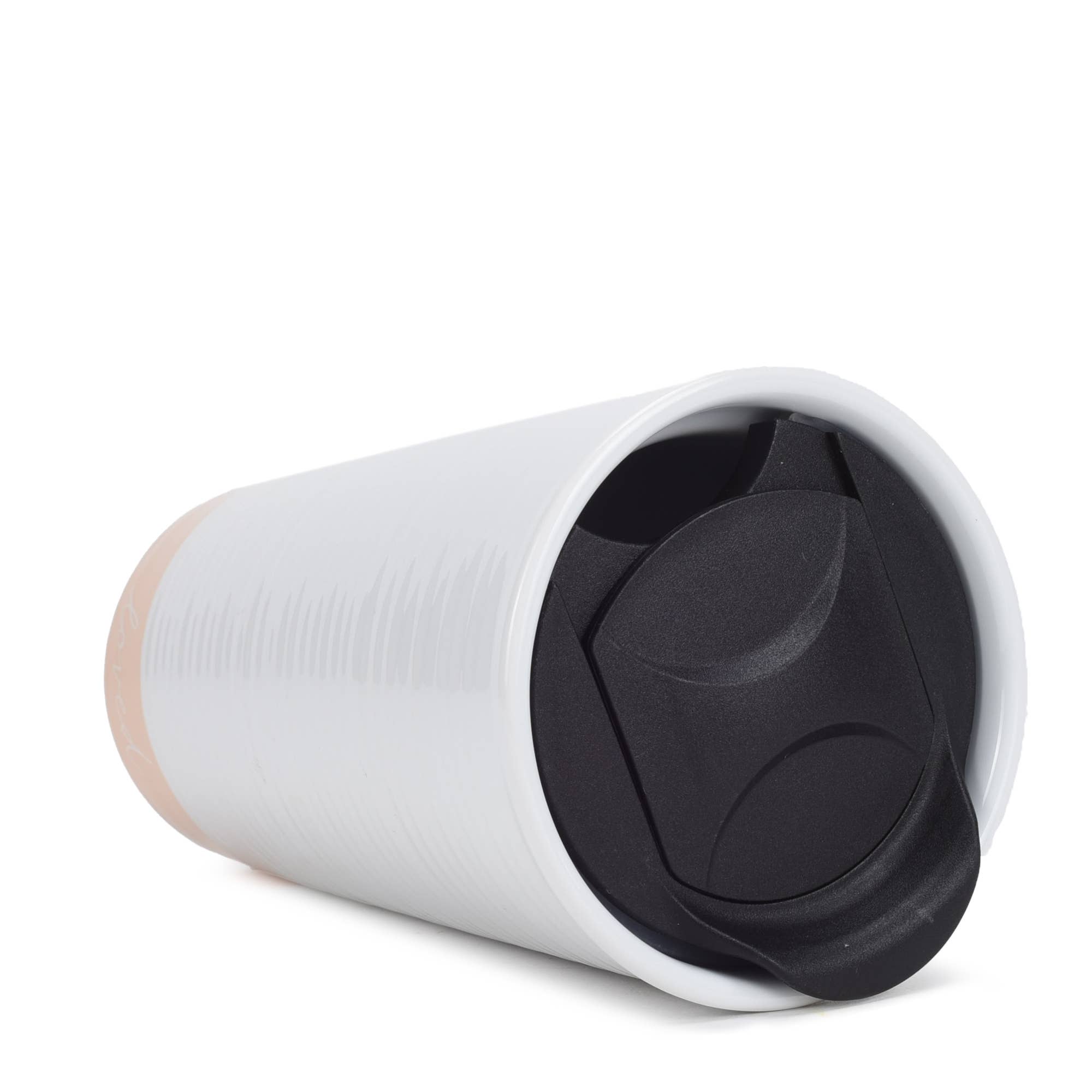 EAST AVENUE - Wholesale Coffee Mug - Loved Textured Blush Pink 12 oz Ceramic Travel Tumbler3