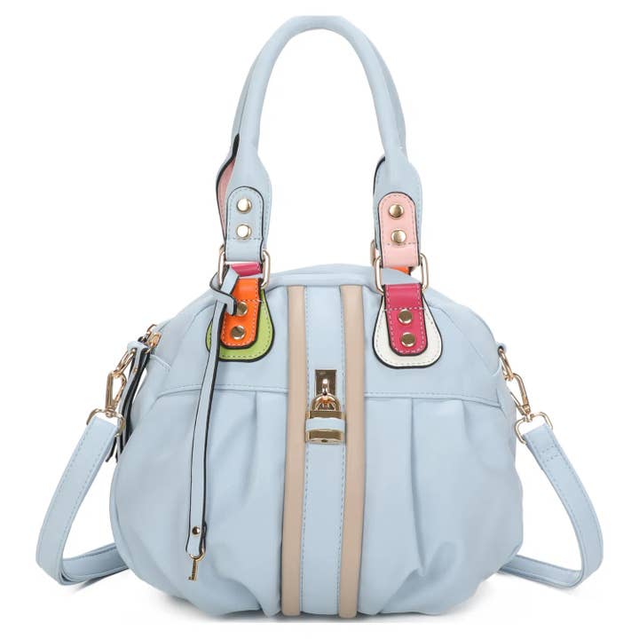 Superbia - Vente Sac à main avec poignée sur le dessus – femme - Sac Citrouille Double Fermeture Éclair Multicolore Superbia Soft 504-15