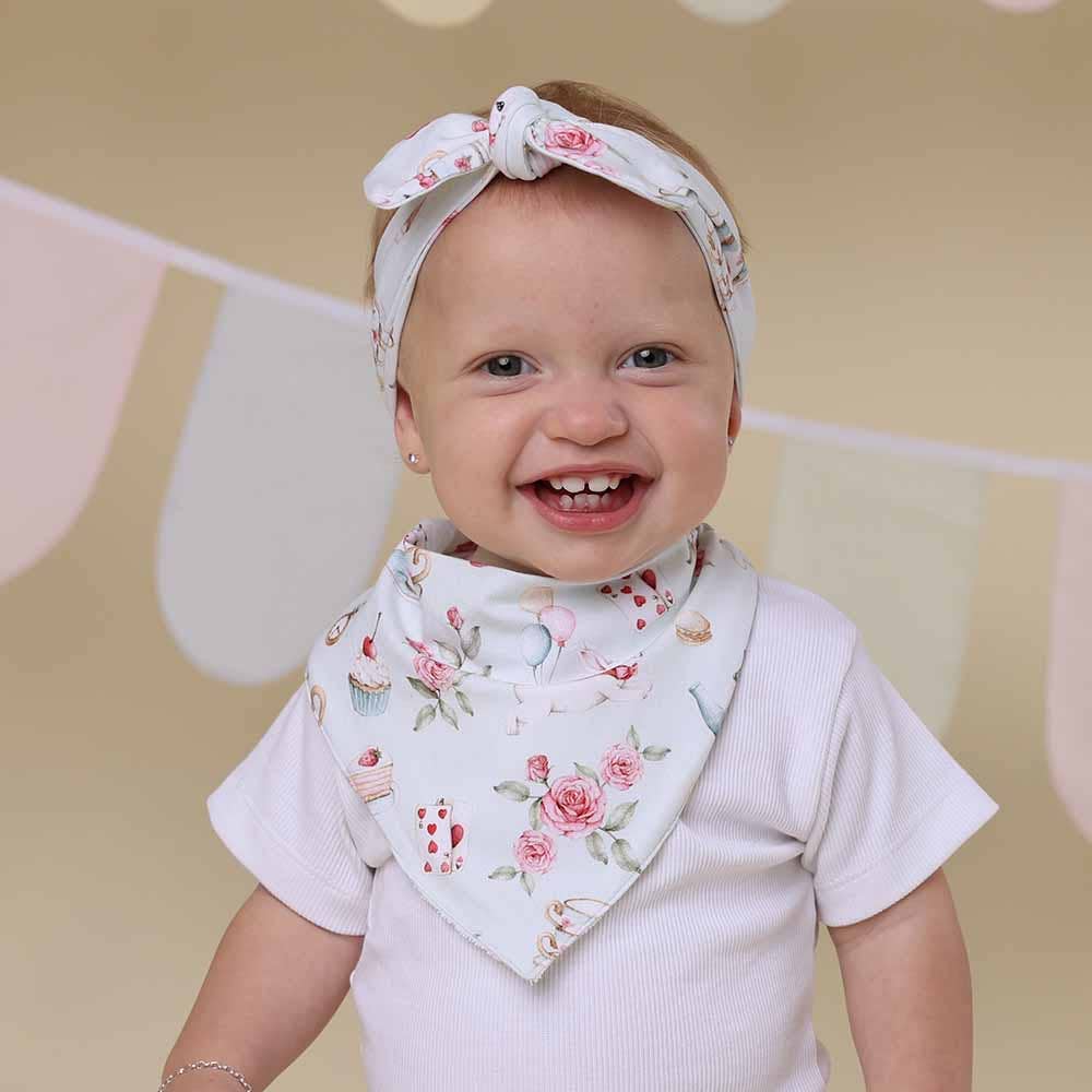 Snuggle Hunny - Wholesale Bib - Baby - White Rabbit Organic Dribble Bib2