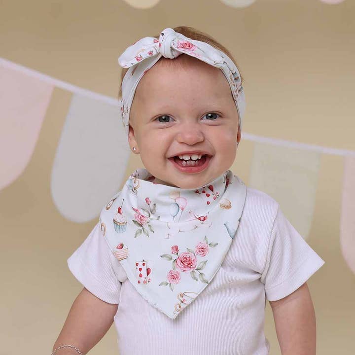 Snuggle Hunny - Wholesale Bib - Baby - White Rabbit Organic Dribble Bib2