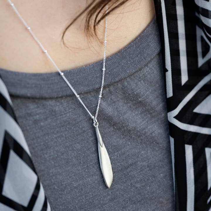 Mountain Ash Seed Pod necklace for wholesale by Courtney Reckord Jewelry