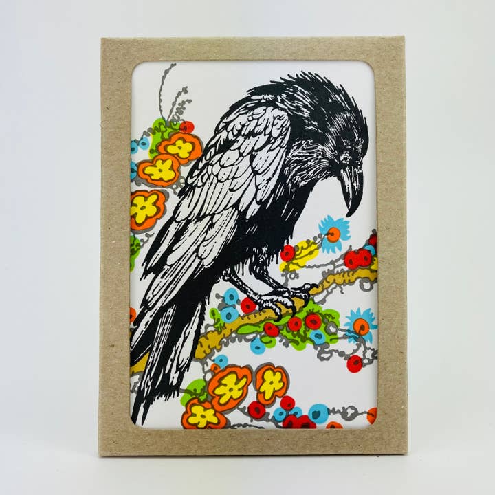 BOX SET Raven and berries for wholesale by Old School Stationers