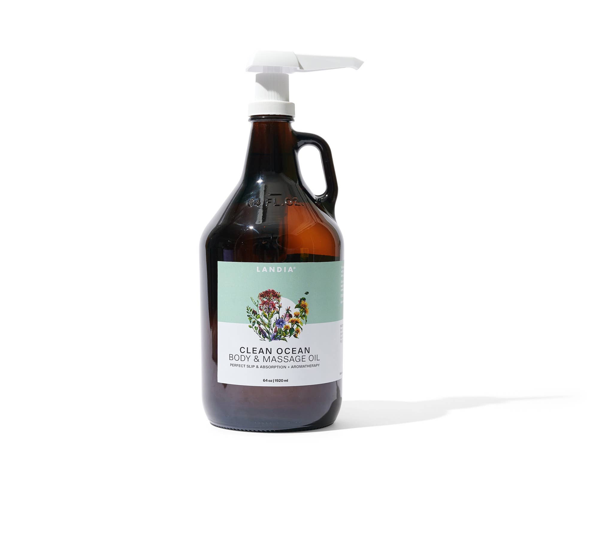 Landia Skincare, LLC – Großhandel Bade-/Körperöl – Clean Ocean Körper-/Massageöl-Glasflasche, Metalldeckel4