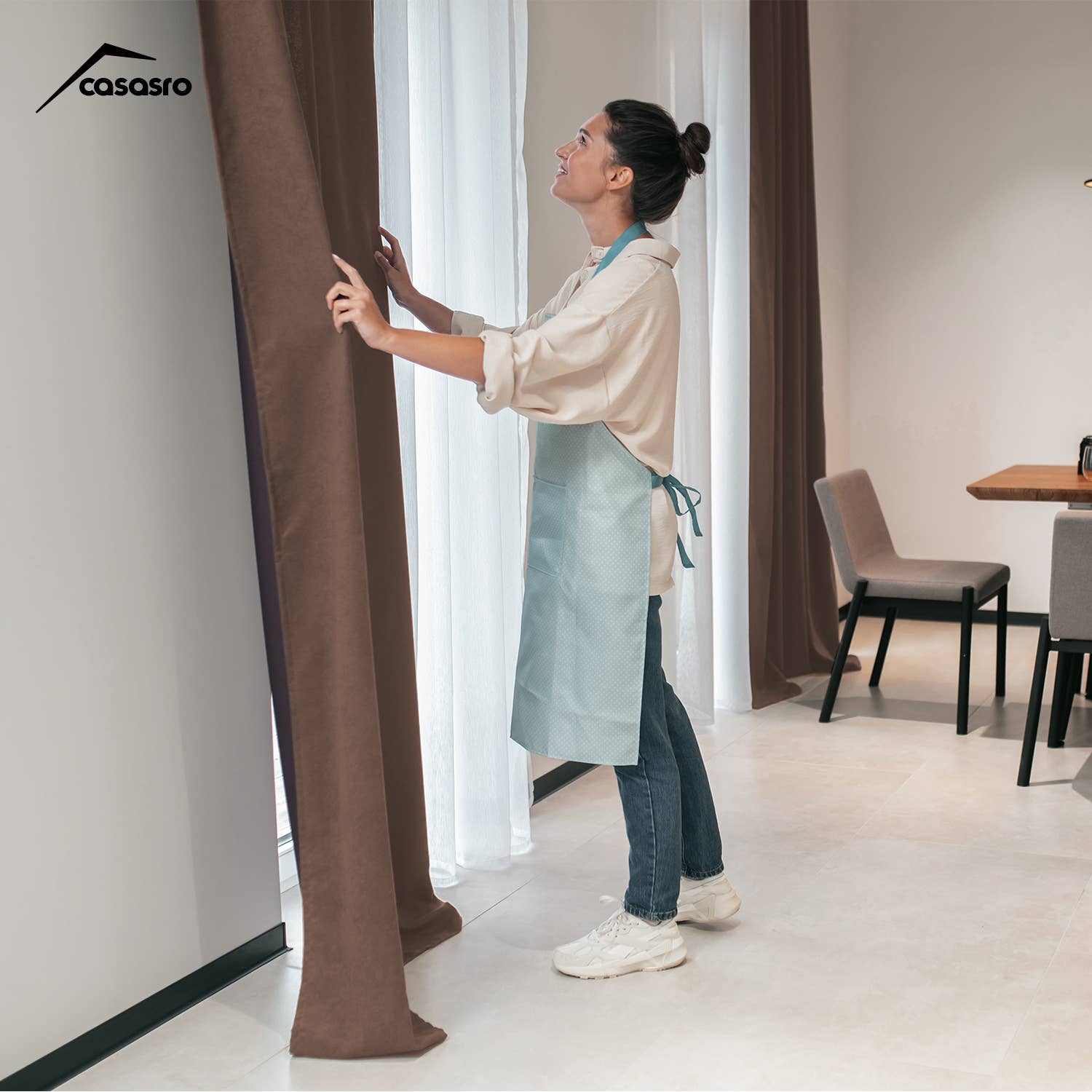 CASASRO – wholesale Curtain – CASASRO® Blackout Velvet Curtains | 7 Colour Options | 2 Panels 54” W x 95” D | Luxury Velvet Drapes | Height  Adjustable with Header Tape and Rod/Clip Attachable Top Pencil Pleat | 19