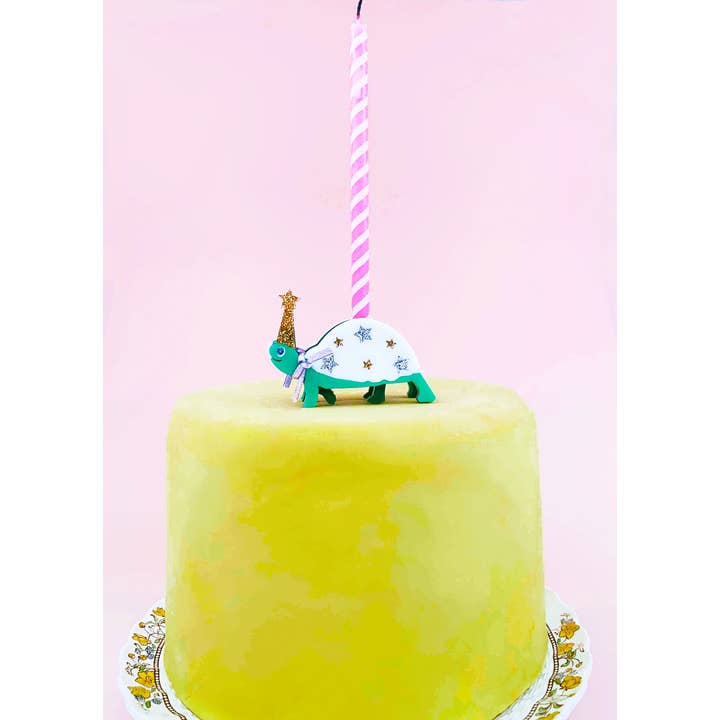 Eleanor Moss Studio – Großhandel Kuchenkerze – Schildkröten Geburtstagskerzenhalter1