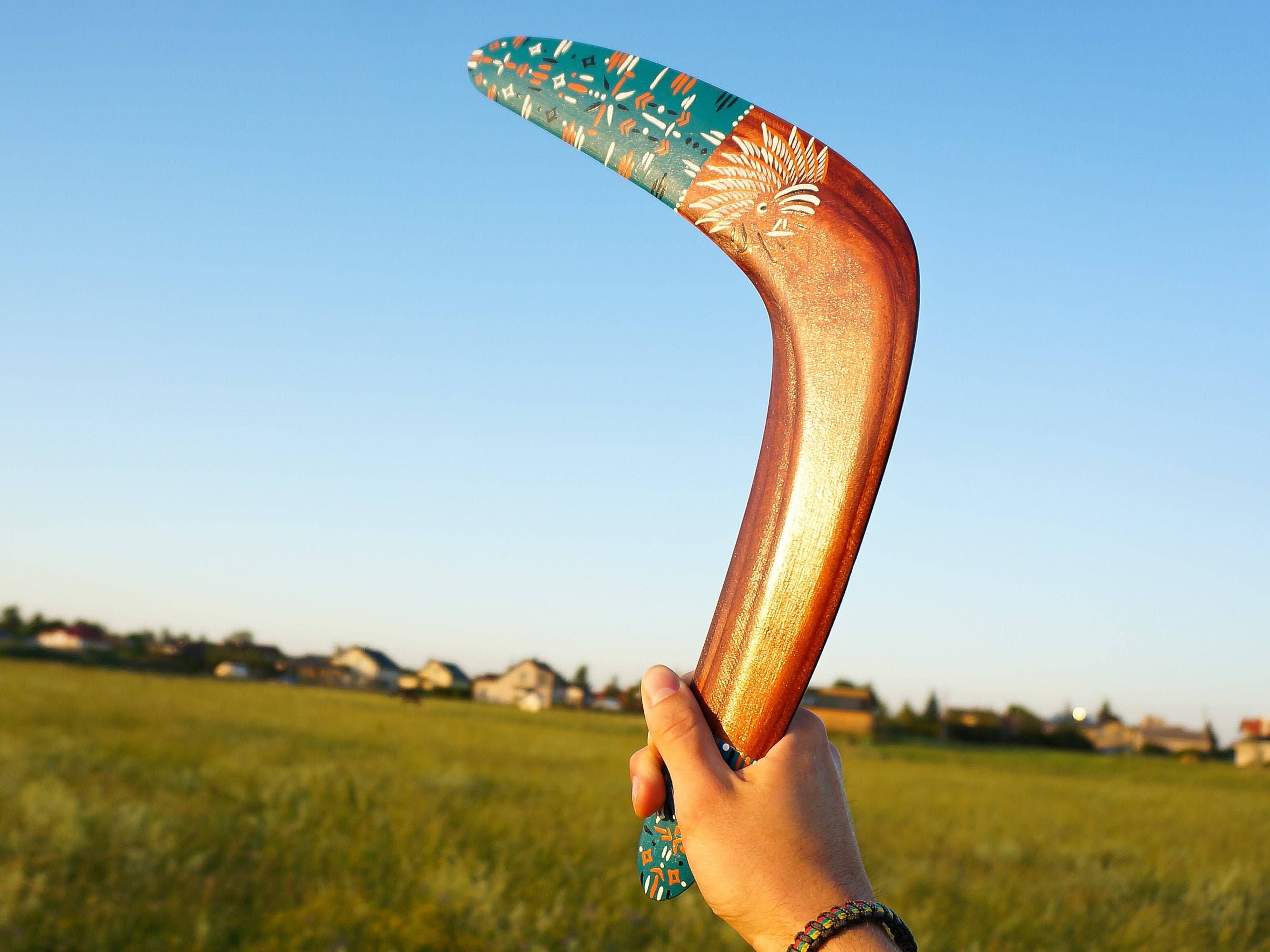 MB Wooden boomerangs - Wholesale Wood Toy - Kids - Boomerang "Warrior". Wood Gifts for Men, Wood Gifts for Men 5 Year Anniversary, Wooden Gifts for Anniversary. Yoyo Alternative.