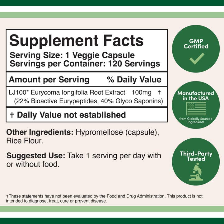 Double Wood Supplements - Wholesale Oral Supplement/Vitamin - LJ100 Tongkat Ali Extract1