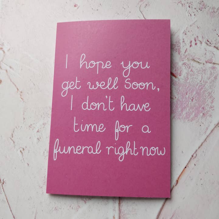 I Hope You Get Well Soon...Greeting Card for wholesale by FayDixonDesign