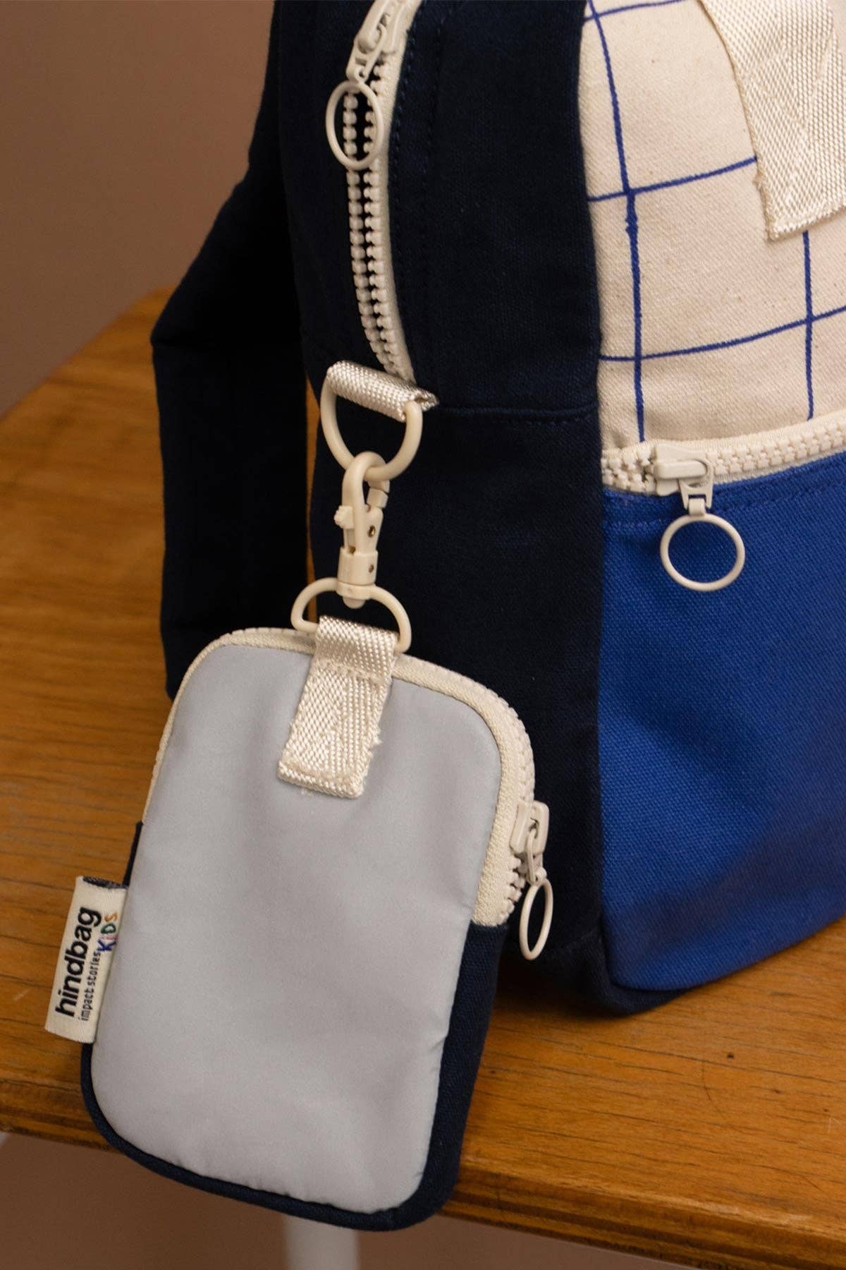 Hindbag - Wholesale Backpack - Kids - Arthur Tricolor Plaid Backpack4