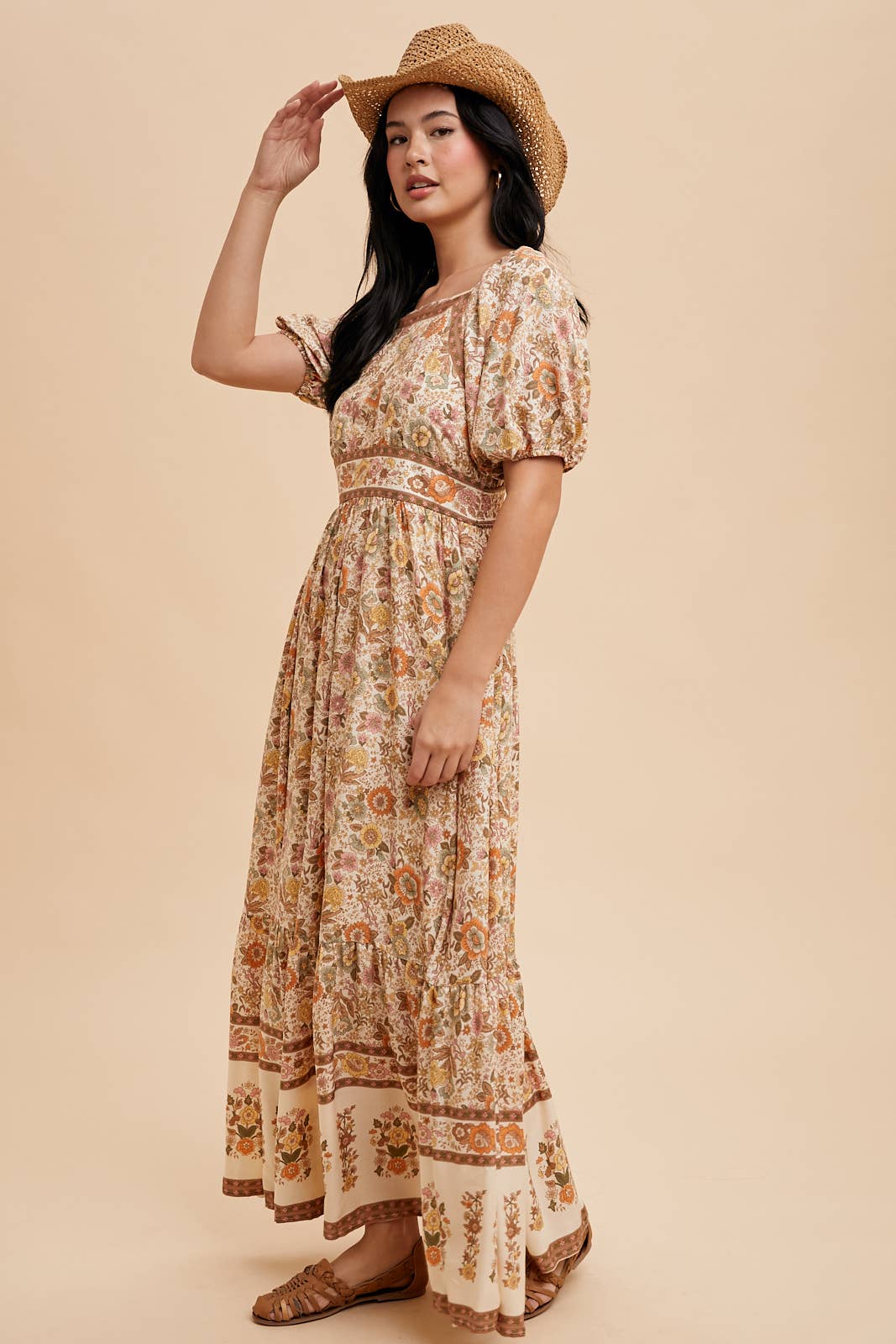 In Loom - Wholesale Dress - Women's - BORDER PRINT MAXI DRESS7