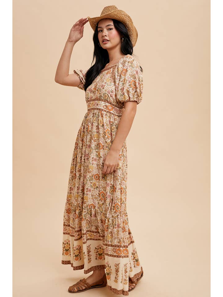 In Loom - Wholesale Dress - Women's - BORDER PRINT MAXI DRESS7