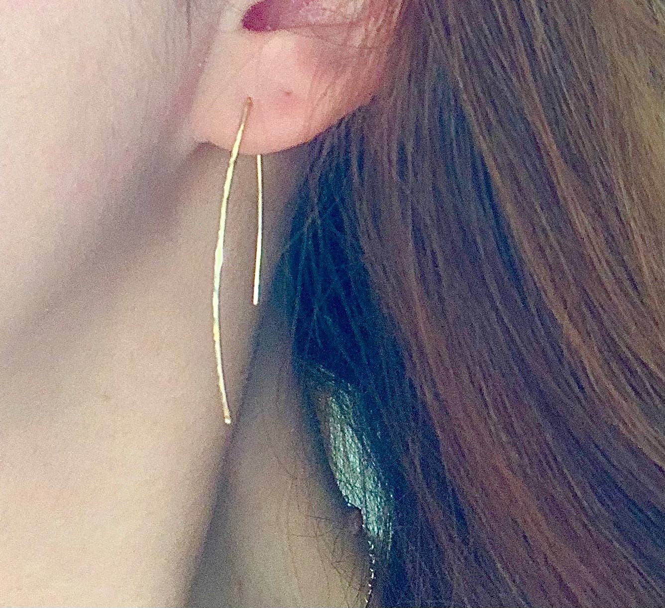 Verve Jewellery – wholesale Dangle earrings – Gold hook earrings, hook threader earrings2