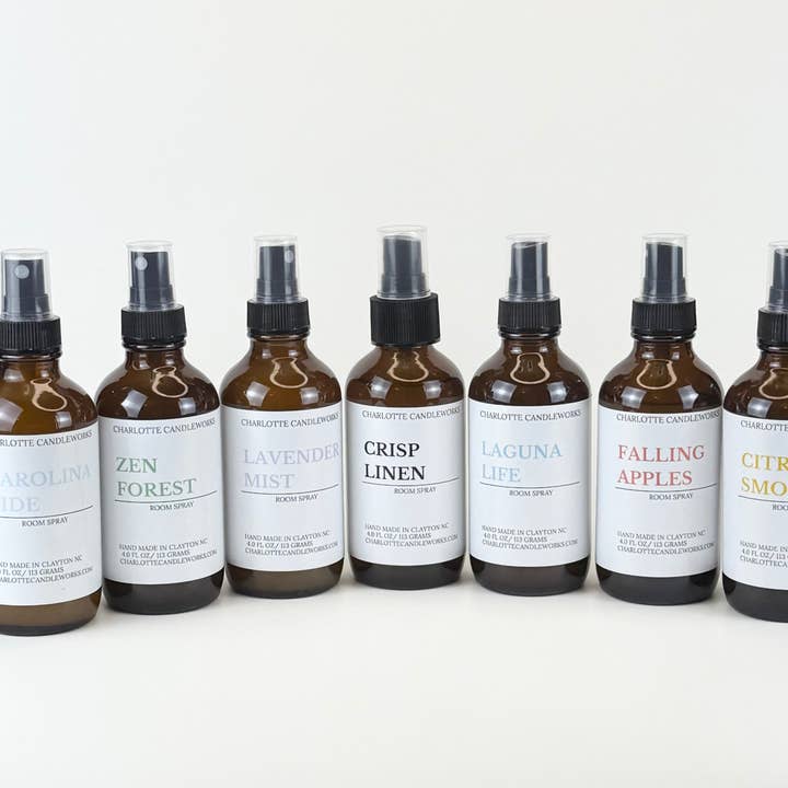 Charlotte Candleworks - Wholesale Room & Linen Spray - 4 oz Room and Linen Sprays