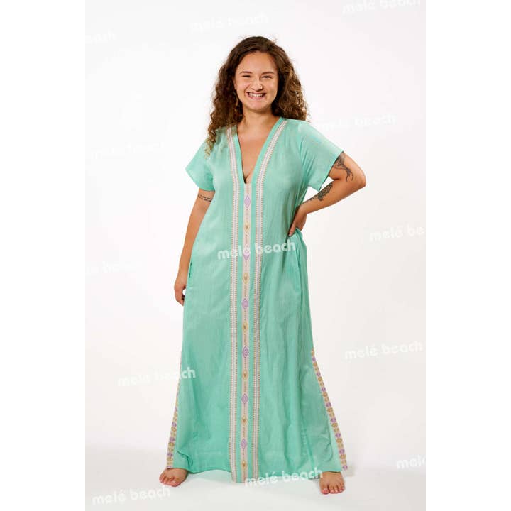 ABITO LUNGO CAMBAIE 35218 per la vendita all'ingrosso da parte di Mele Beach