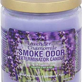 Smoke Odor Exterminator Jar Lavender W/chamomile 12 Per Box for wholesale by Shop The King