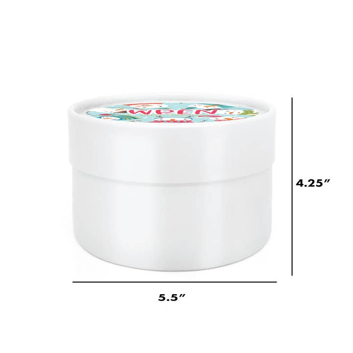 White Confetti Box - Wholesale Gift Box - White or Black Round Gift Box- Keepsake Gift Box4