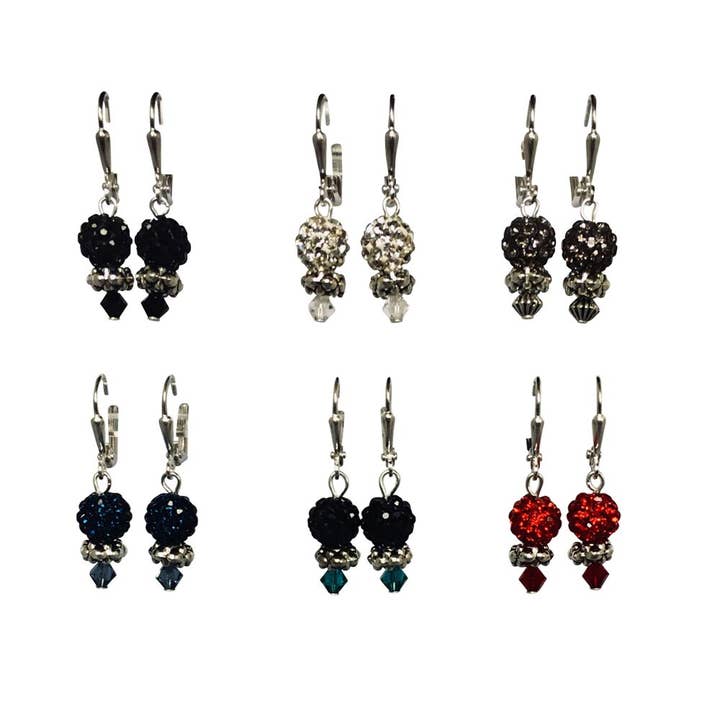 Sparkle Earring Assortment- 8 pair for wholesale by Nancy Neill Designs
