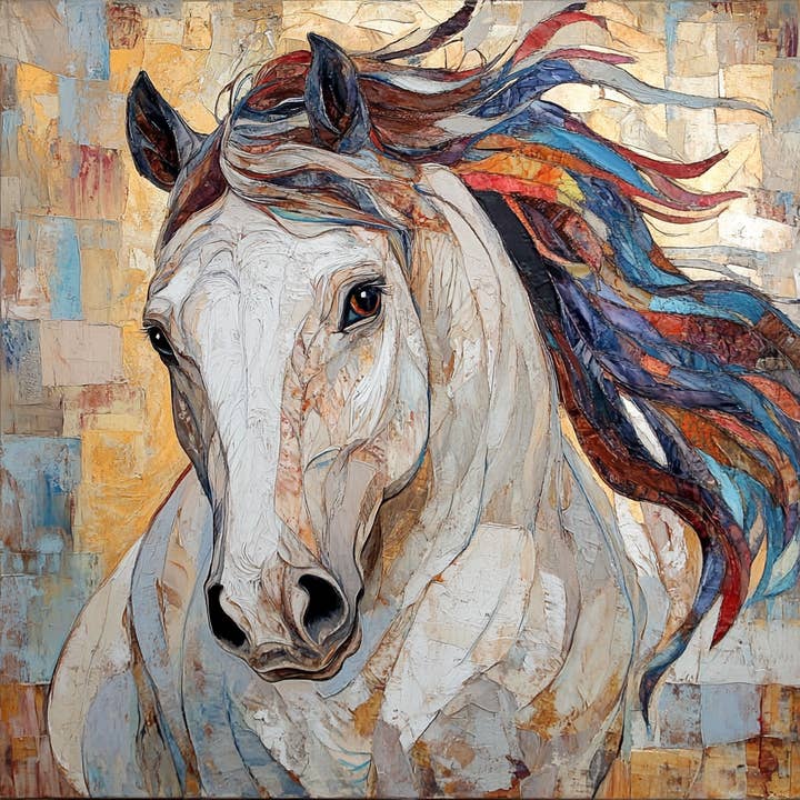 DIY Original Artwork Horse Print for wholesale by Bodhi Leaf Market