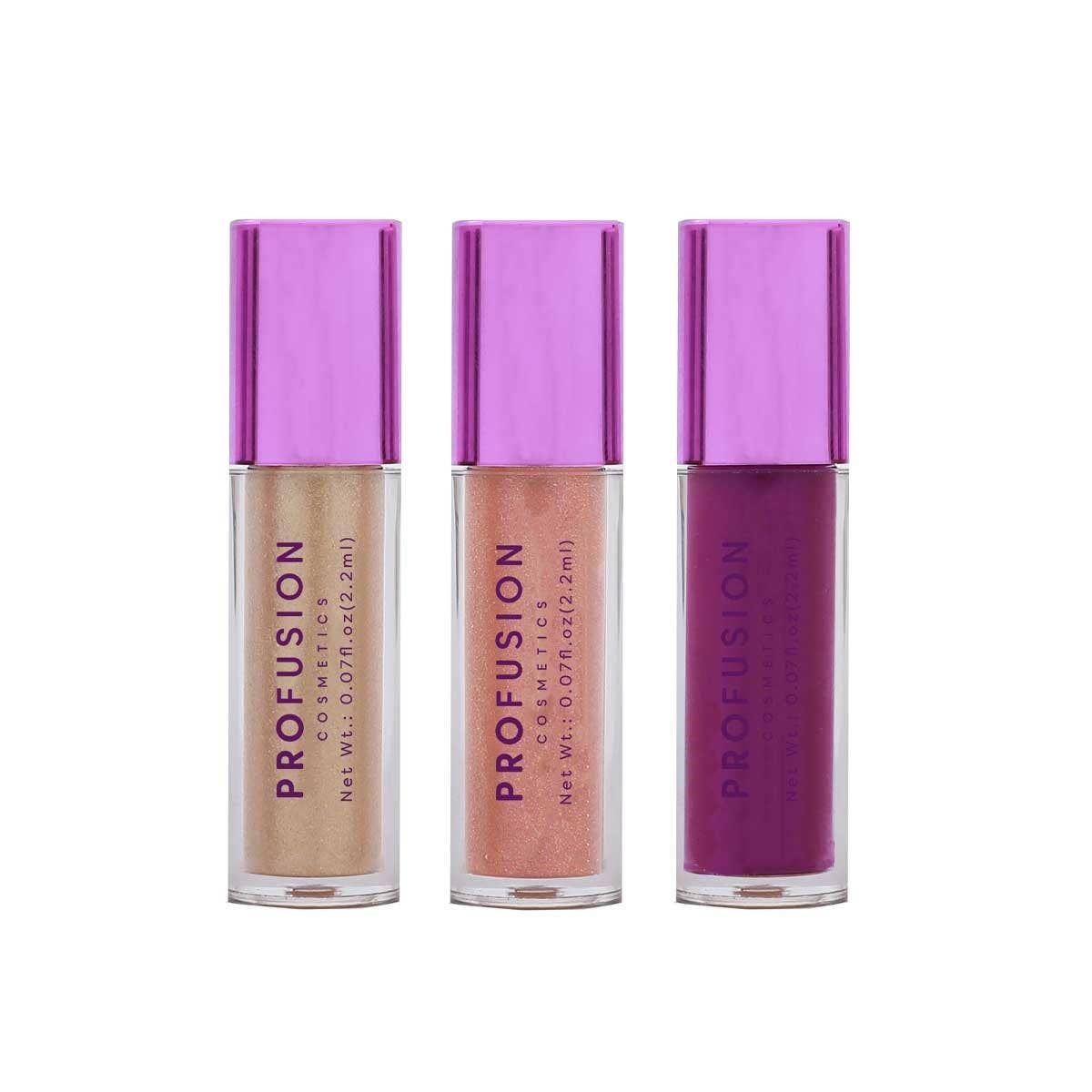 Profusion Cosmetics - Wholesale Lipstick Set - Euphoric Glam High-shine glitter-infused Lips On-the-go3