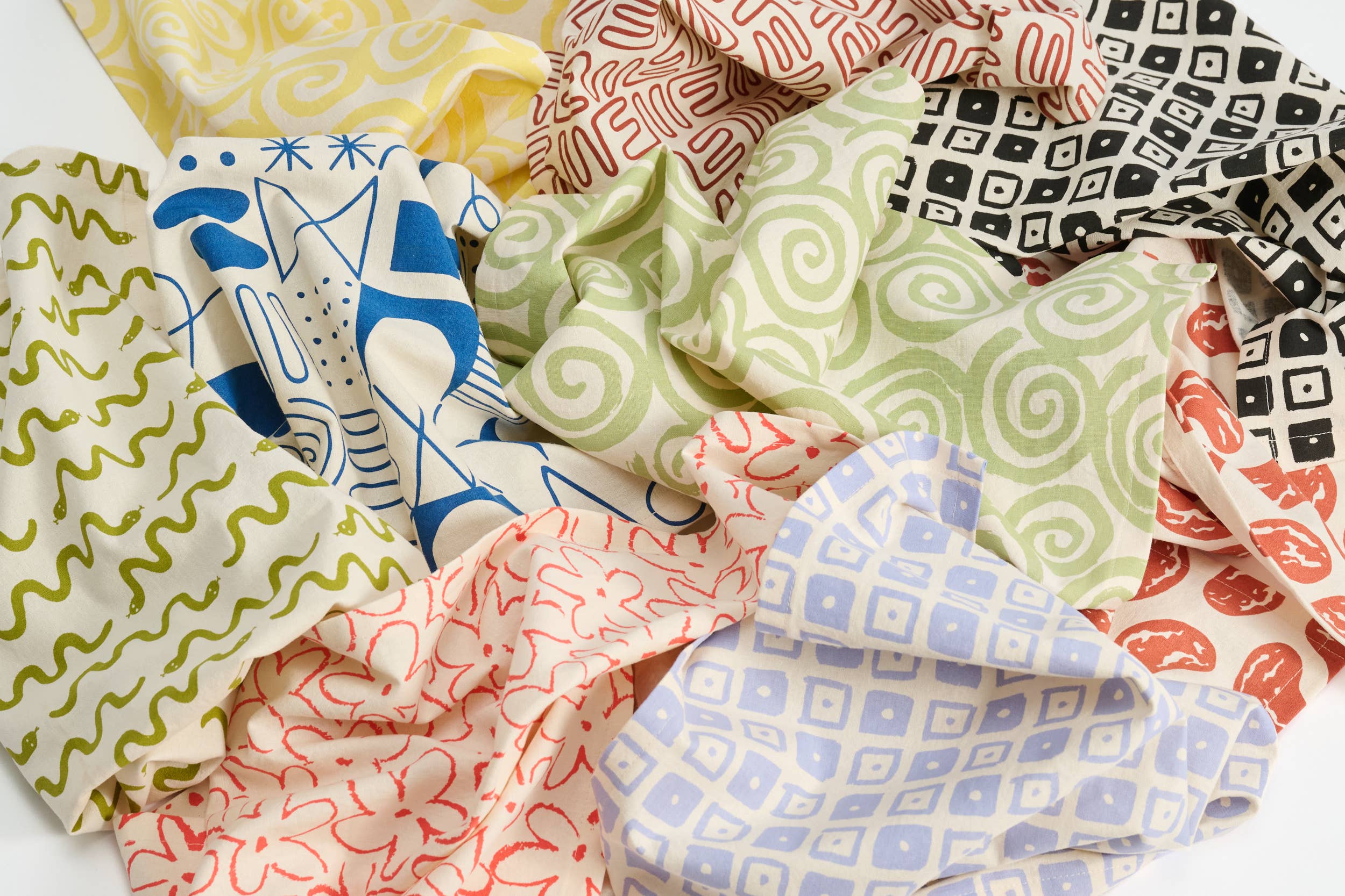 LCQKS - Wholesale Tea Towel - Hand Screen-Printed Cotton Linen Tea Towel from St. Louis
8