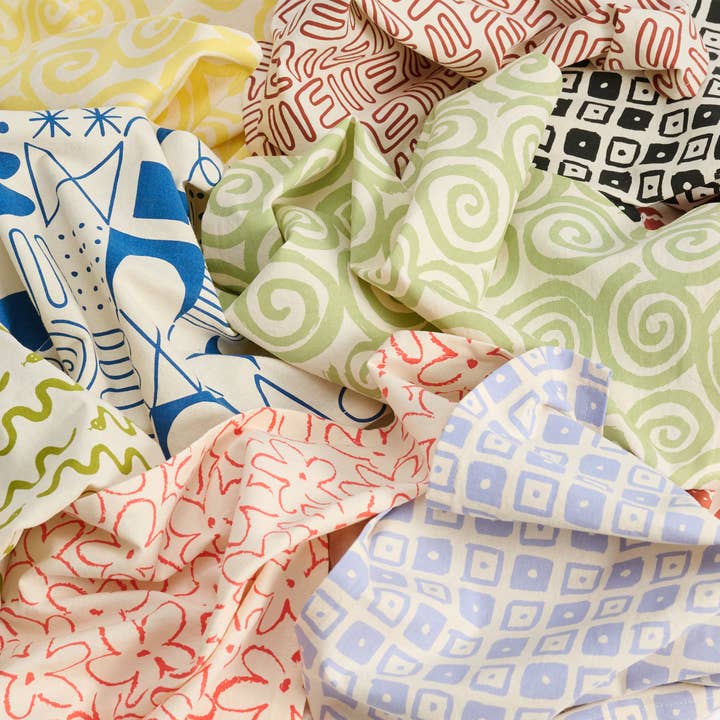 LCQKS - Wholesale Tea Towel - Hand Screen-Printed Cotton Linen Tea Towel from St. Louis
8