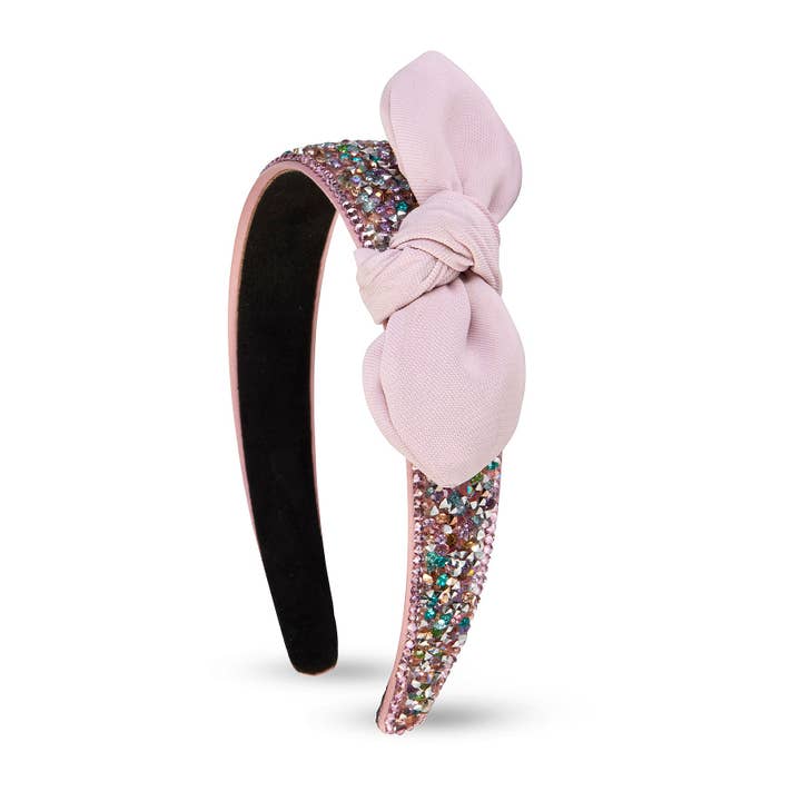 Bling2o - Wholesale Fashion Headband - Kids - Claire Headband, rhinestone and bow crystal girls accessory