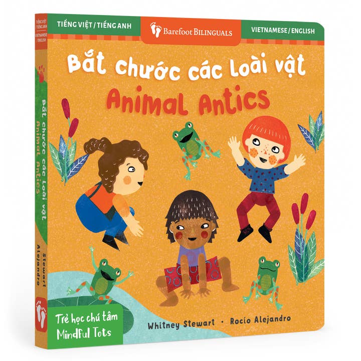 Mindful Tots: Animal Antics (Bilingual Vietnamese & English) for wholesale by Barefoot Books