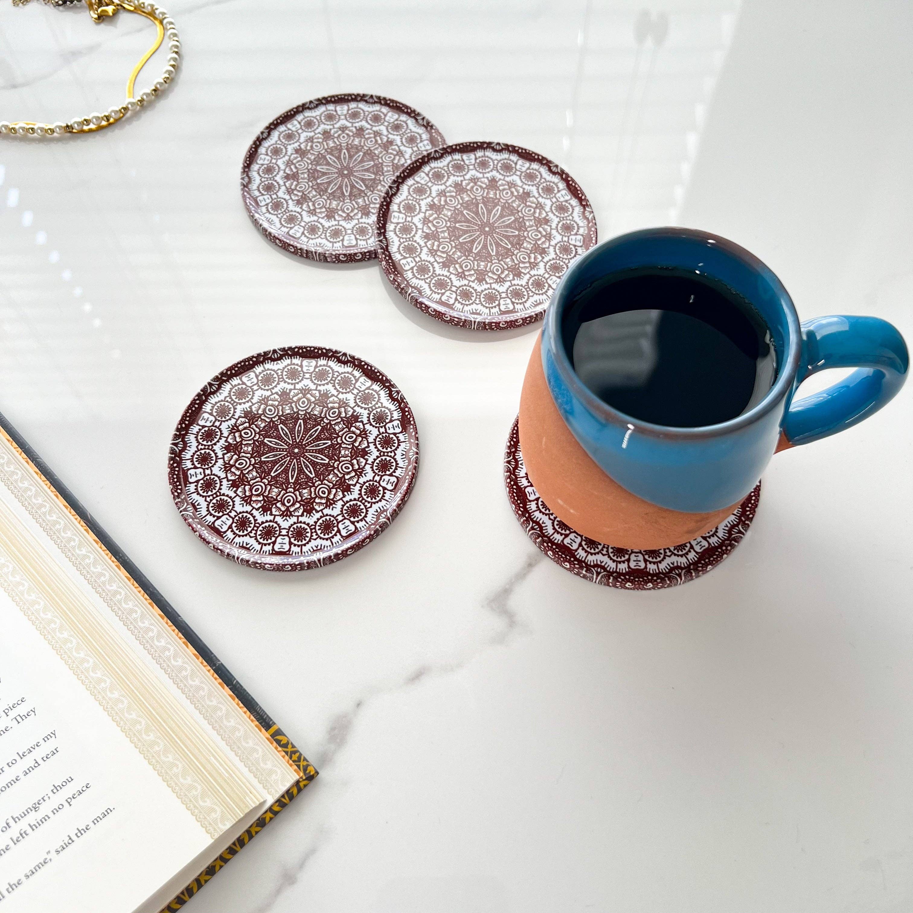 Umays Boho - Wholesale Coasters - Mandala Coaster, Boho Home Decor, Office Decor3