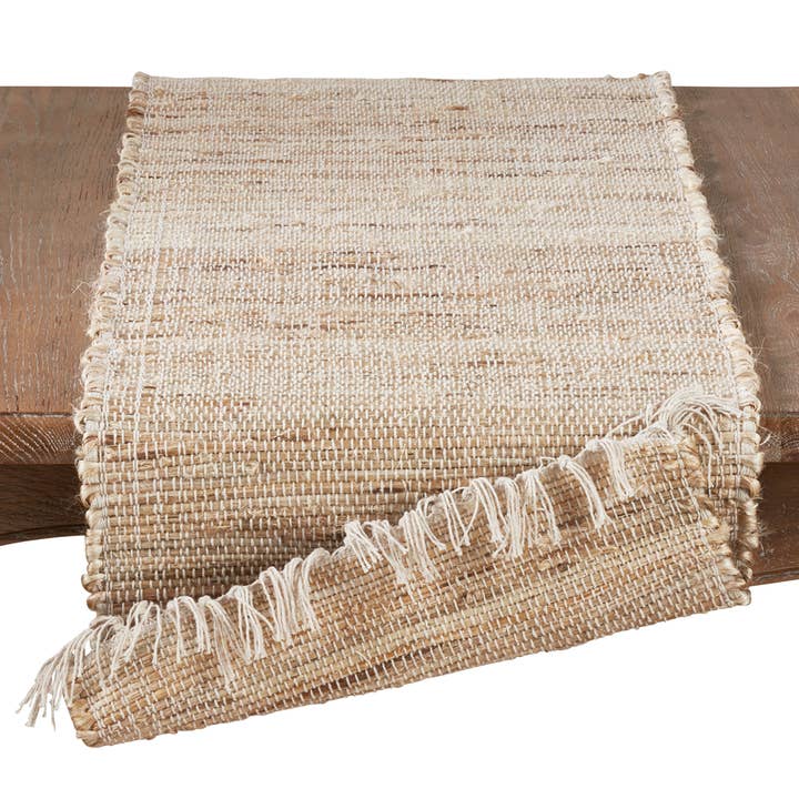 Fennco Styles - Wholesale Table Runner - Jute Chindi Table Runner1