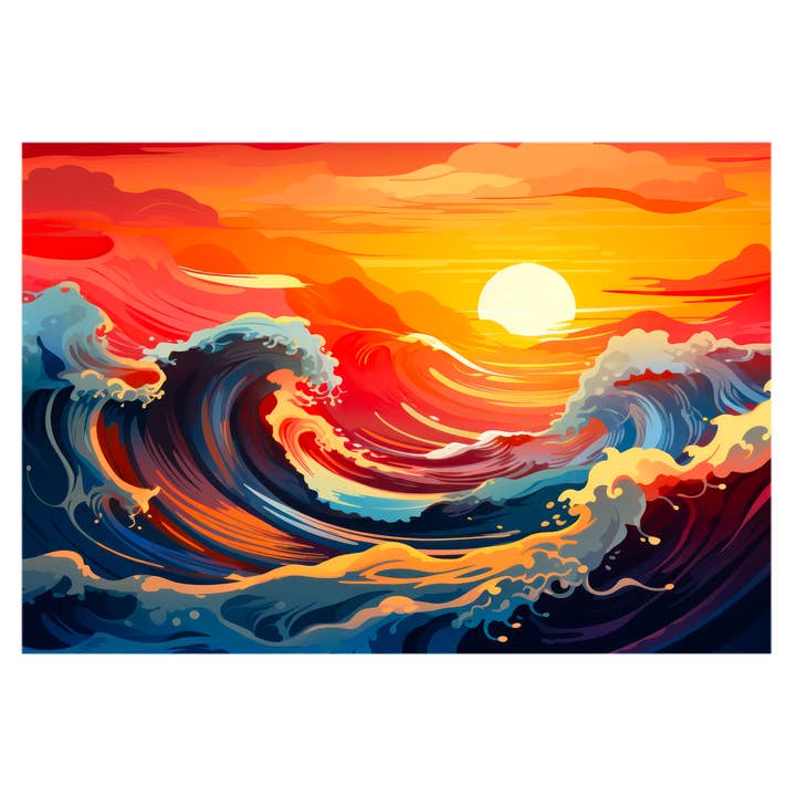 The Naughty Equestrian - Wholesale Everyday Greeting Card - Harmony of Sun and Sea Greeting Card1