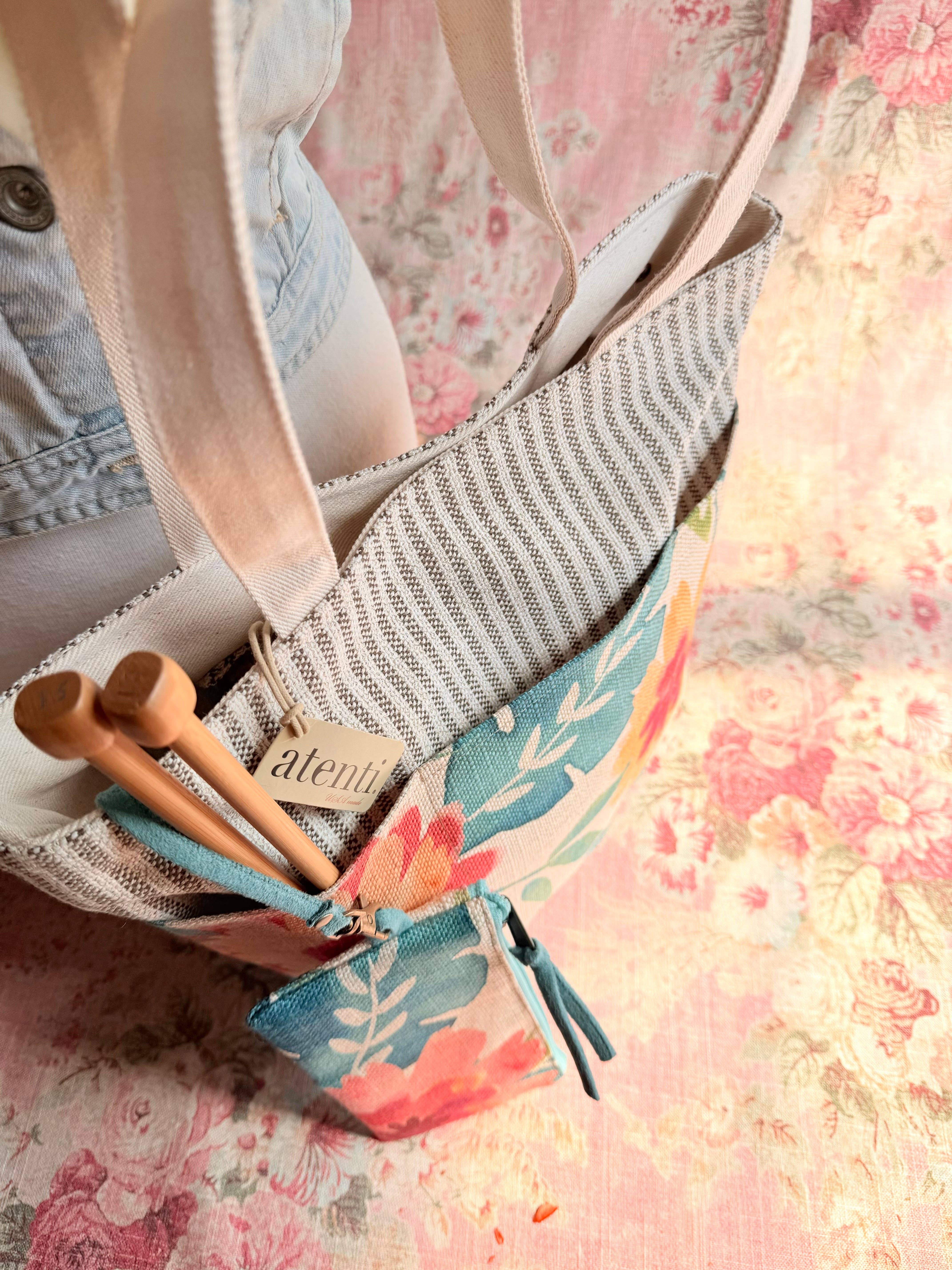 Atenti – wholesale Tote bag – Women's – The Fiore Project Tote-Reg, Needle Arts/Craft Carryall, USA Handmade2