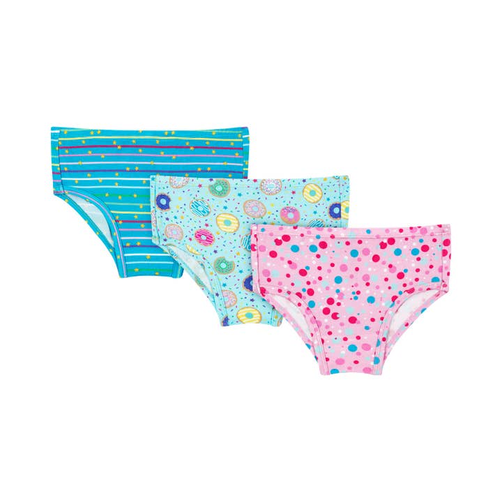 Macaron + Me - Wholesale Underwear - Kids - Girls Panties - TURQUOISE DONUTS