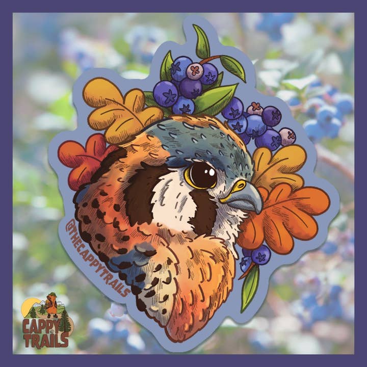 Autocolante de Peneireiro-americano por atacado de Cappy Trails