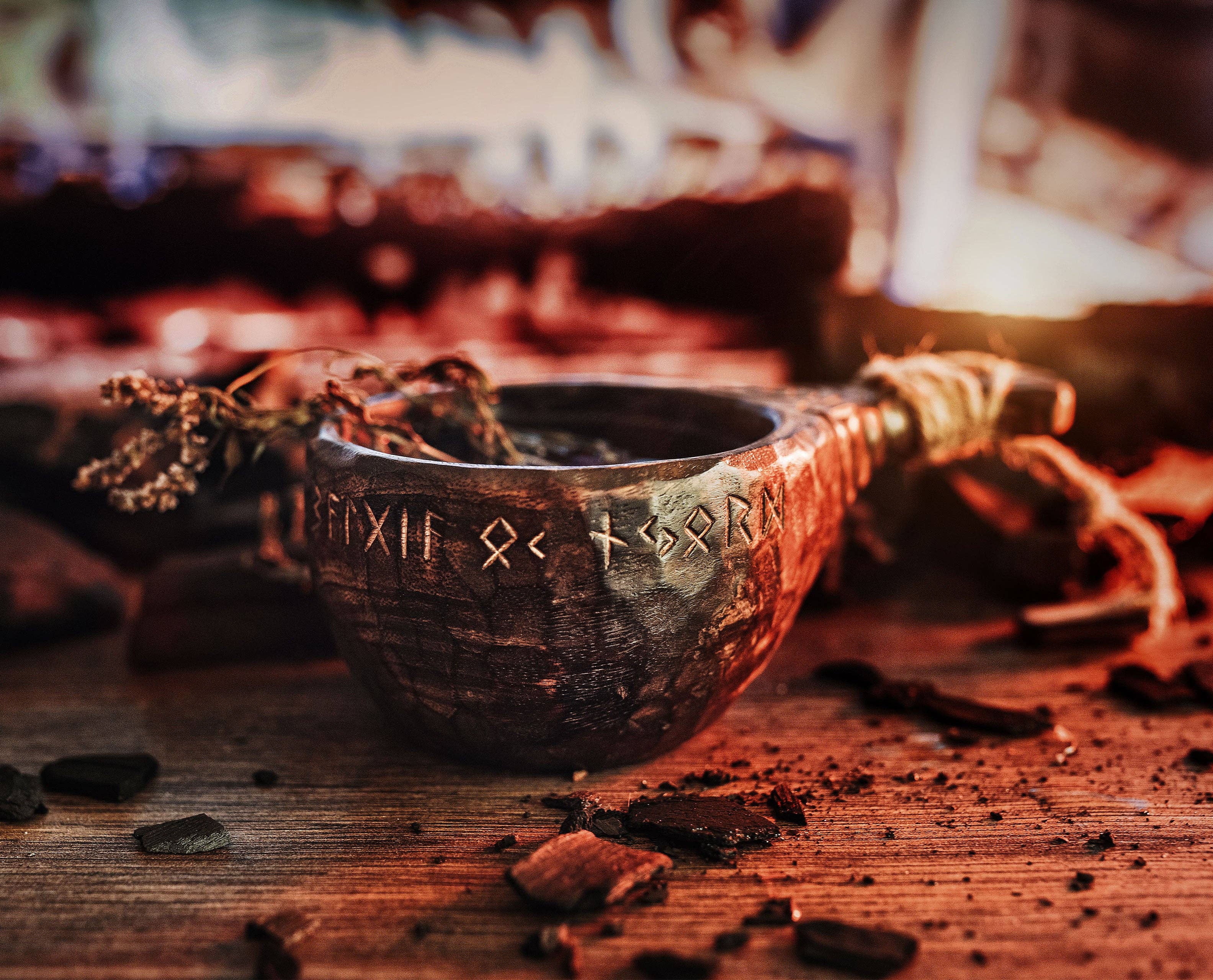 Norse Tradesman – wholesale Dricksglas och koppar – Träkuksa - handgjord historisk kåsa från Norse Tradesman7