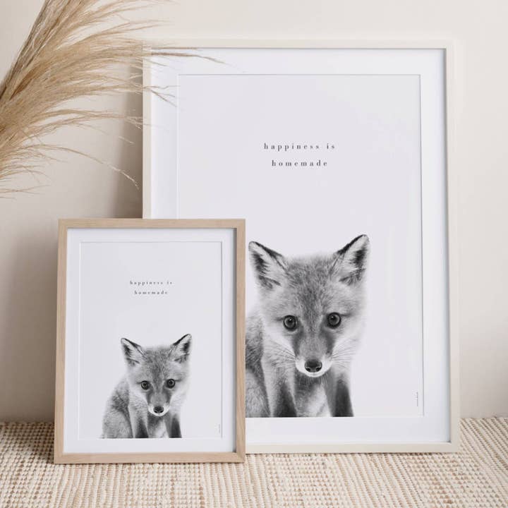 Póster Scandi fox 3 para venta al por mayor de Cotton Bird