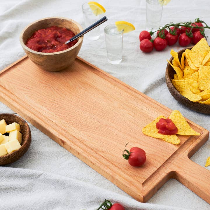 Boards & Beans - Wholesale Cutting Board - Cutting board with handle 49 x 17 cm2