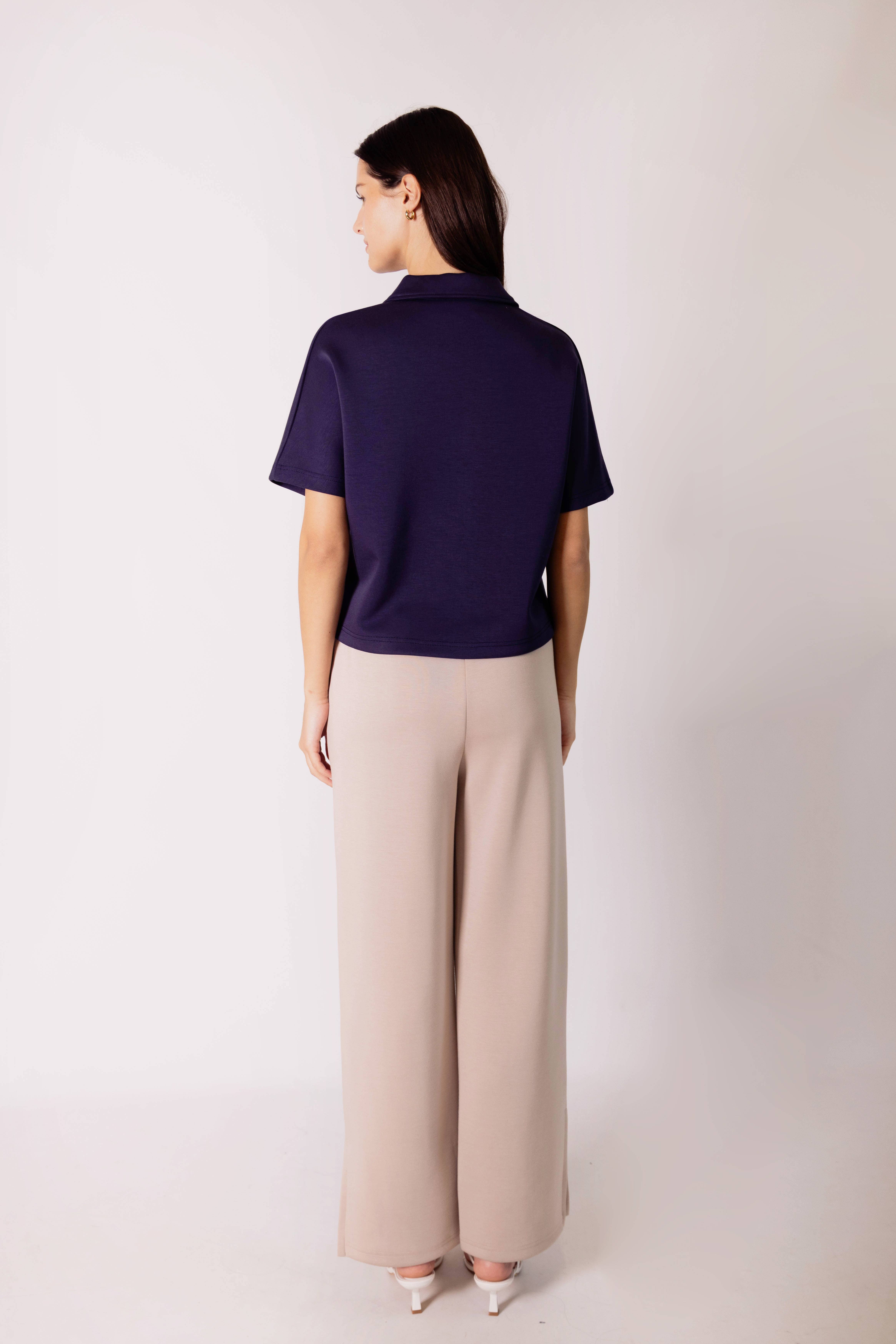 P. CILL - Wholesale Knit Top - Women's - P. CILL Butter Modal Short Sleeve Quarter Zip Top28