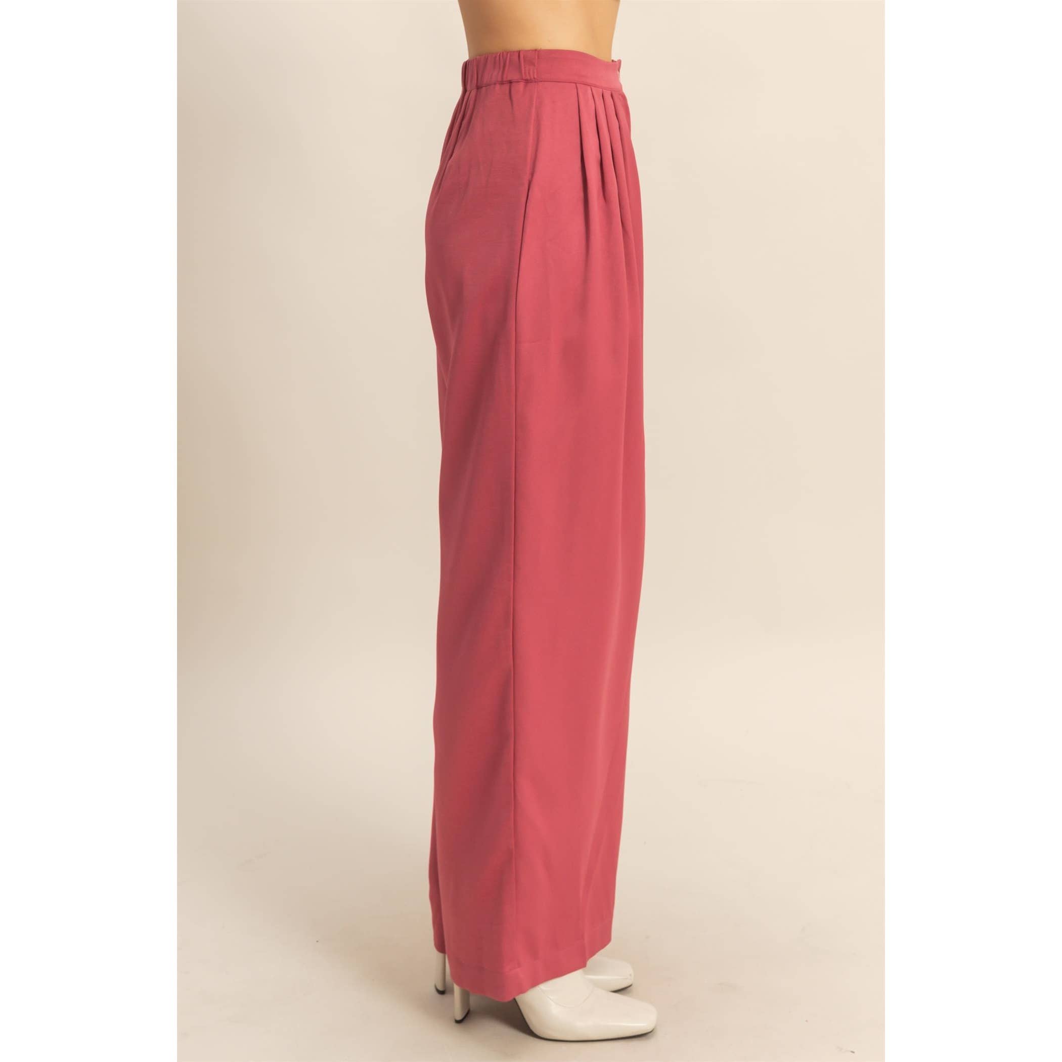 HYFVE - Wholesale Broek - Dames - Wijde Palazzo Broek Met Plooidetail7