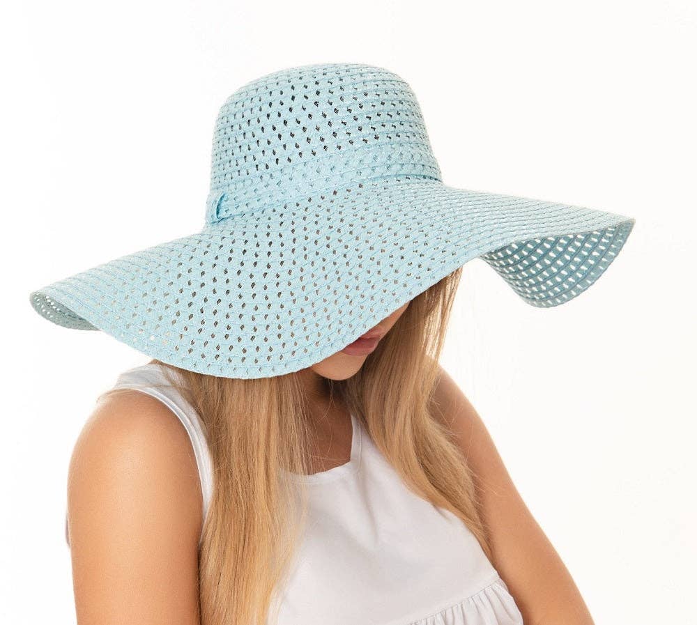 MiMi Wholesale - Wholesale Straw Hat - Women's - H3082 Hollow Out Straw Beach Summer Hat9