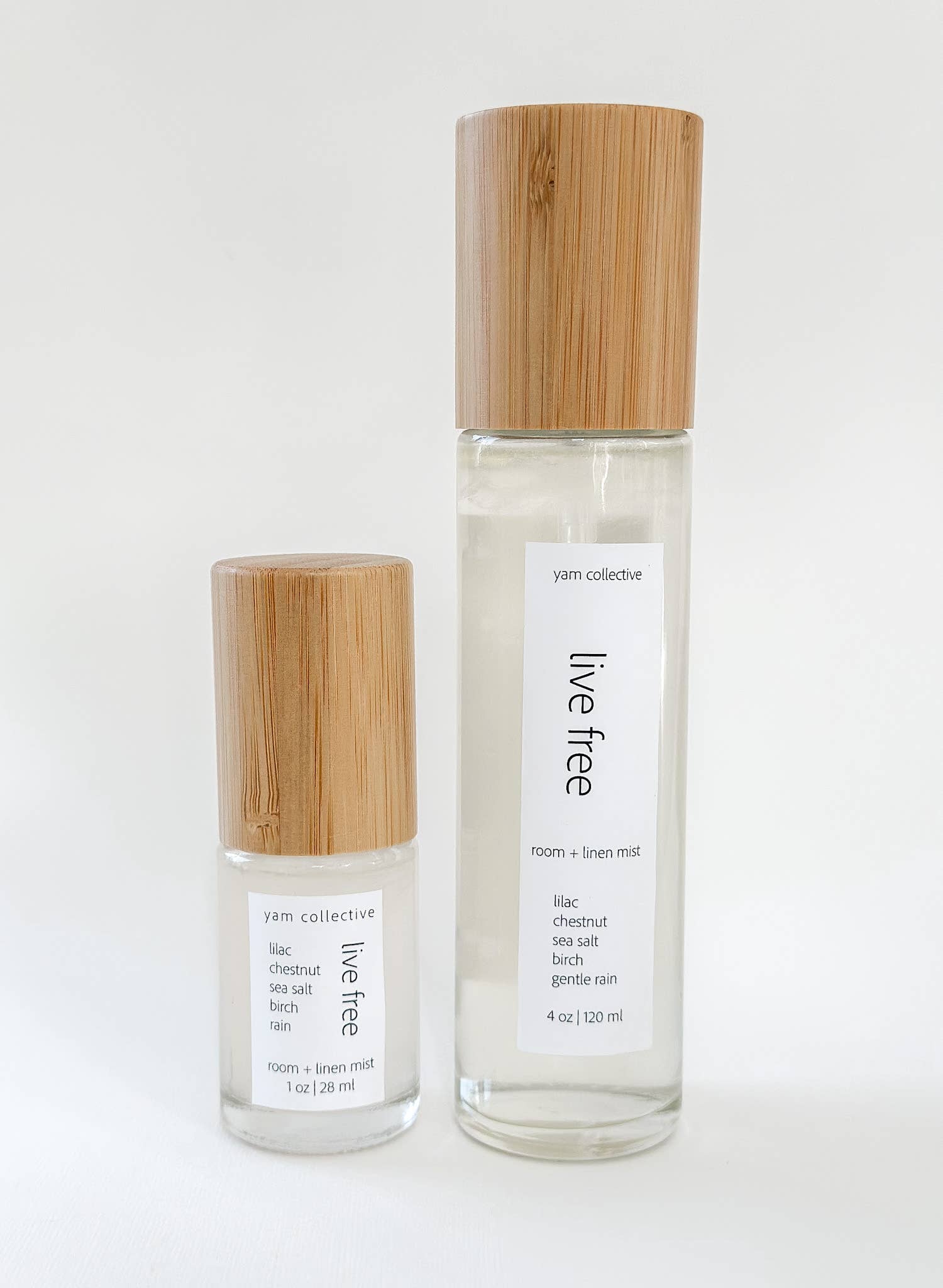 yam collective - Wholesale Room & Linen Spray - Live Free - 1 oz Lilac + Birch Room & Linen Mist1