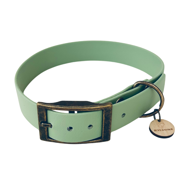 KITSUNE.DOG - Venta al por mayor Collar - Perros - Collar de biotano verde agua - MINT1