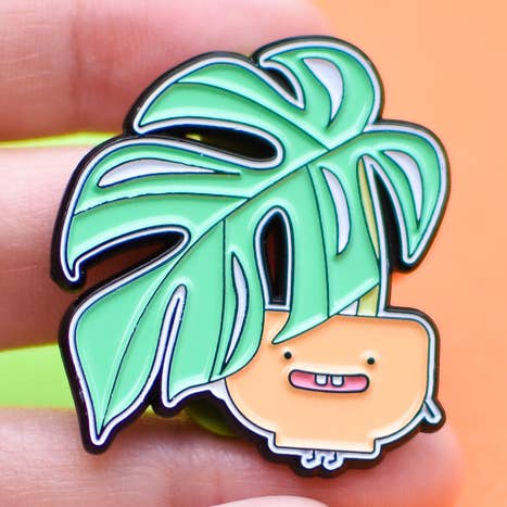 Rhaphidophora tetrasperma Enamel Pin for wholesale by Home by Faith