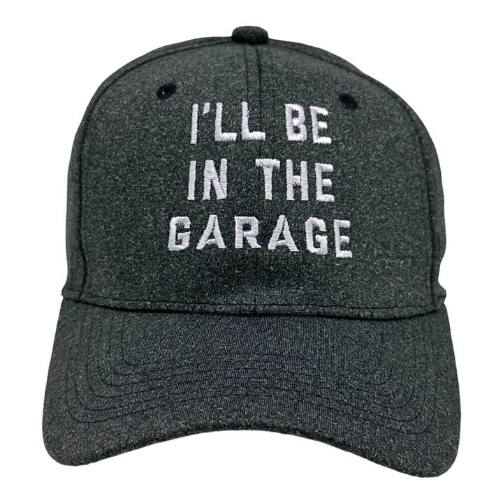 Ill Be In The Garage Mechanic Trucker Hat Baseball Cap for wholesale by Crazy Dog T-Shirts