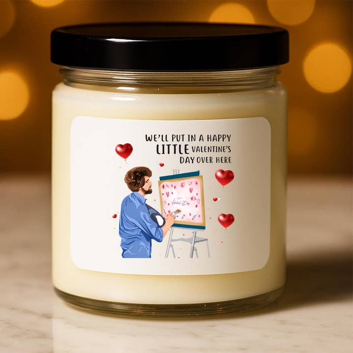 Vela Fofa Bob Valentine - Amante de Cães, Romântica, Engraçada por atacado de VenusArtsShop