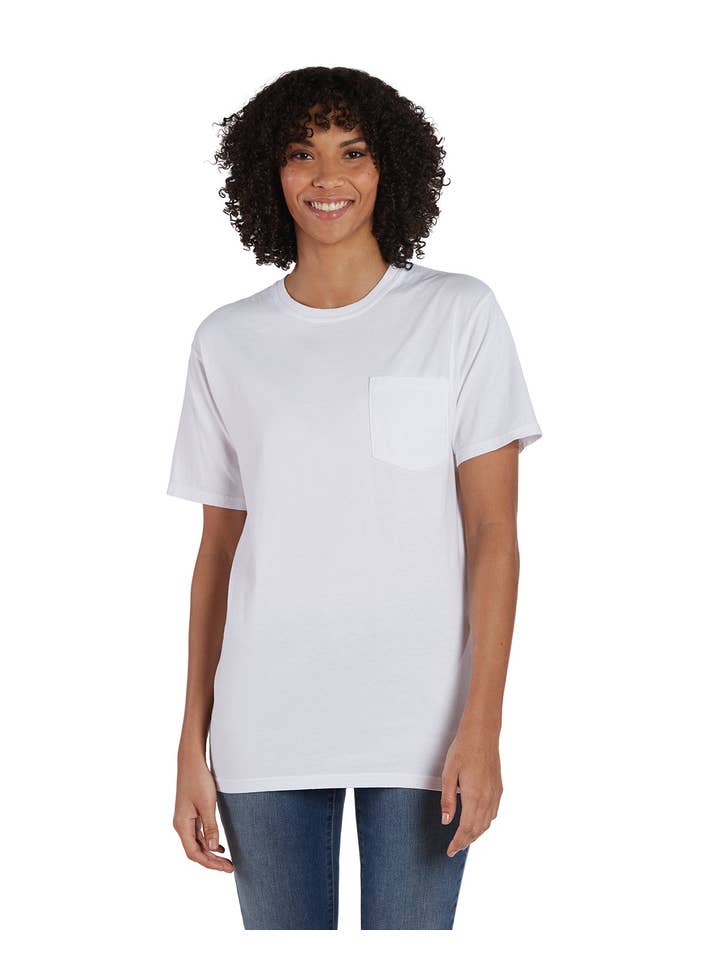Total Apparel - Wholesale T-Shirt - Women's - ComfortWash by Hanes GDH150 - Garment-Dyed T-Shirt w/ Pocket
