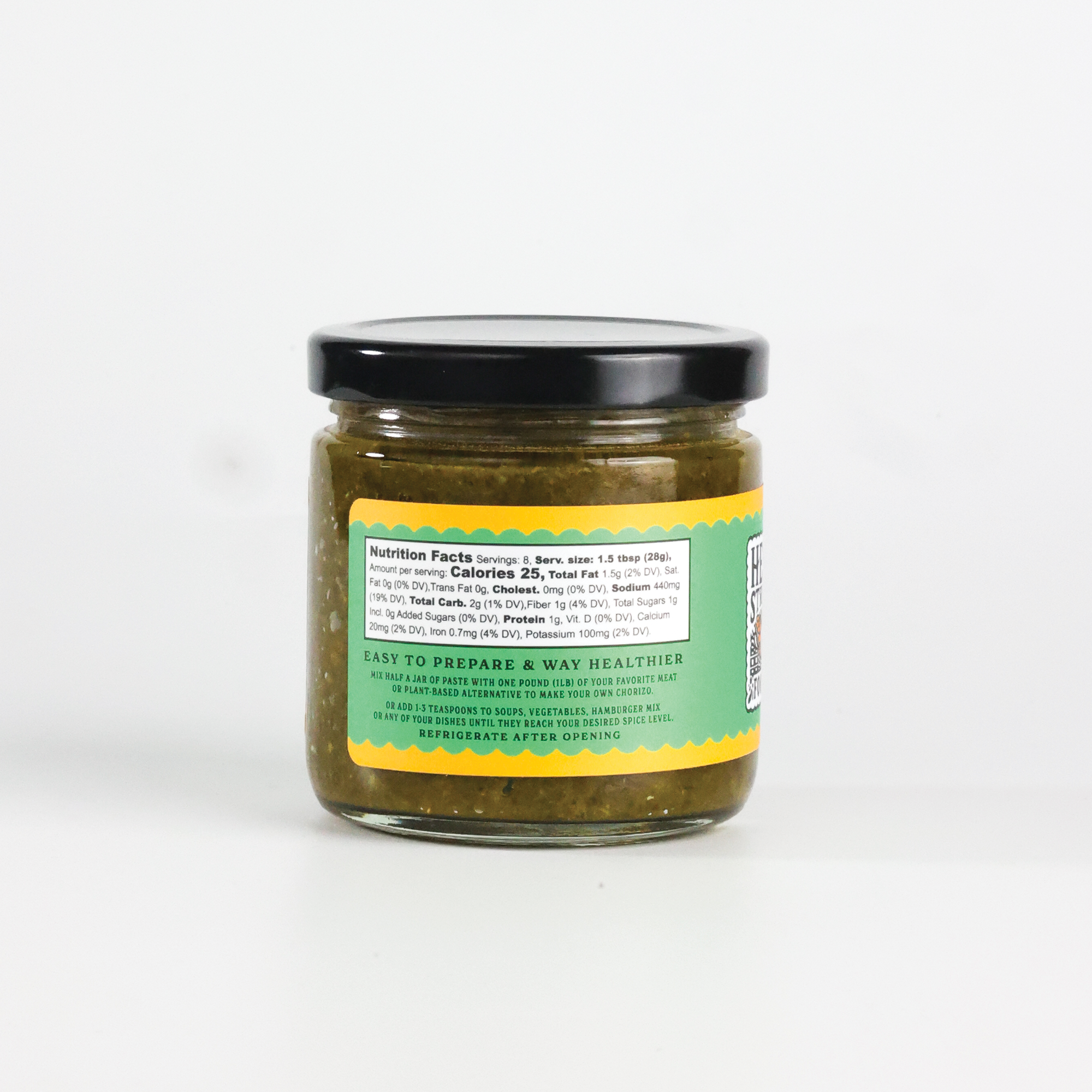 Hess Street Foods - Wholesale Rub - VERDE CHORIZO SEASONING PASTE 7.75OZ2