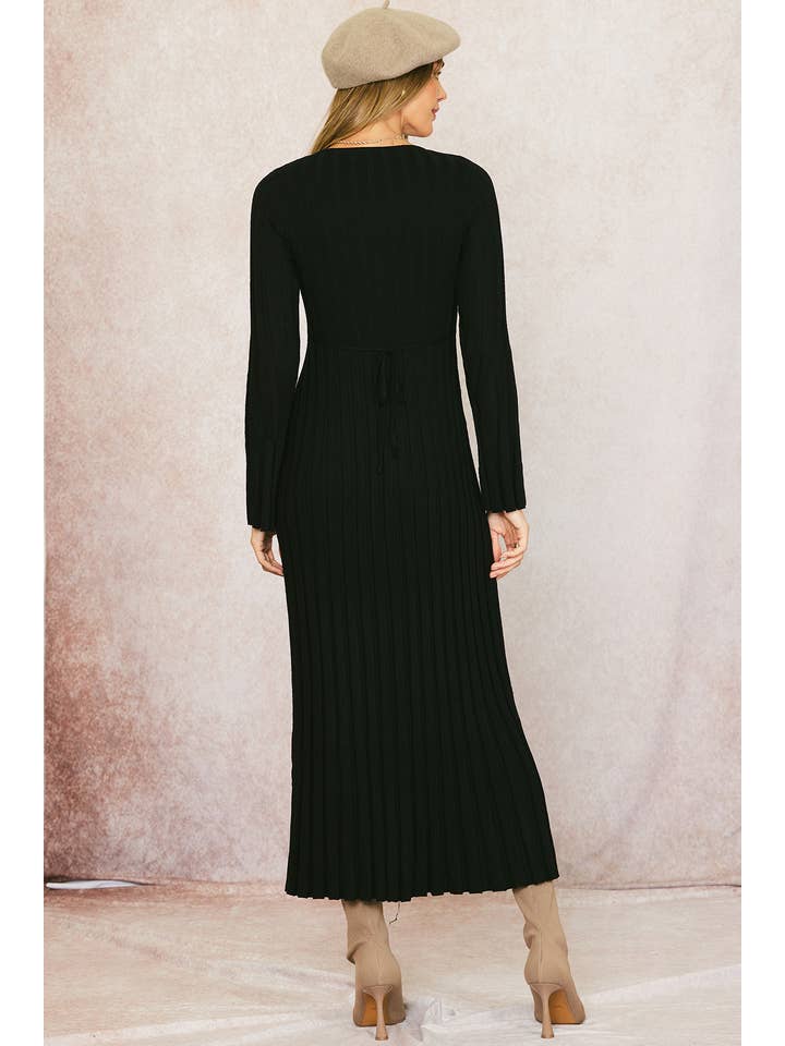 ILLA ILLA - Vente Robe – femme - Robe longue en tricot côtelé18