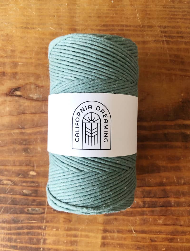 California Dreaming Macrame - Wholesale Yarn - 2mm recycled cotton rope | twisted | 200m4
